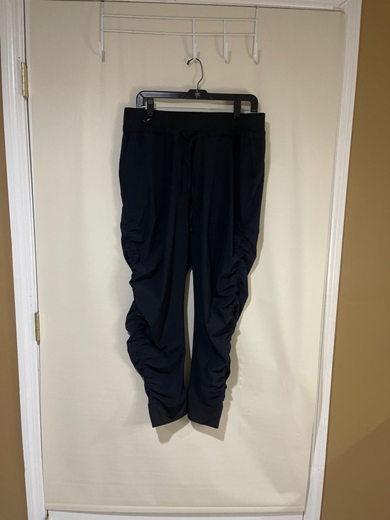 cobble lane Pants - NWOT Women's Black Ruched Drawstring Lightweight Breathable Pants Size Large